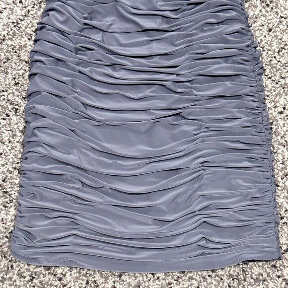 Bee Darlin Grey Beaded Dress Rhinestone Formal Cocktail party prom y2k 90s retro - Picture 11 of 14